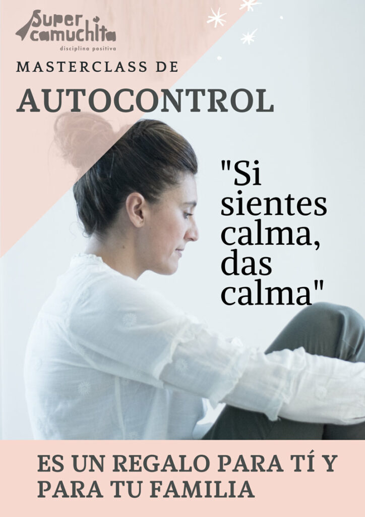 cartel auto control para madres educación para padres estresados España